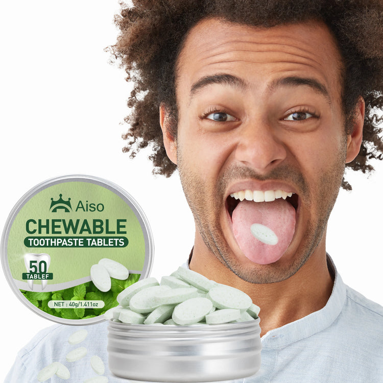 1PCS Travel Size Mouthwash Tablets, Mint Flavor, Travel Toothpaste, Keep Fresh Breath for a Long Time, Do Not Swallow, 50Tablets