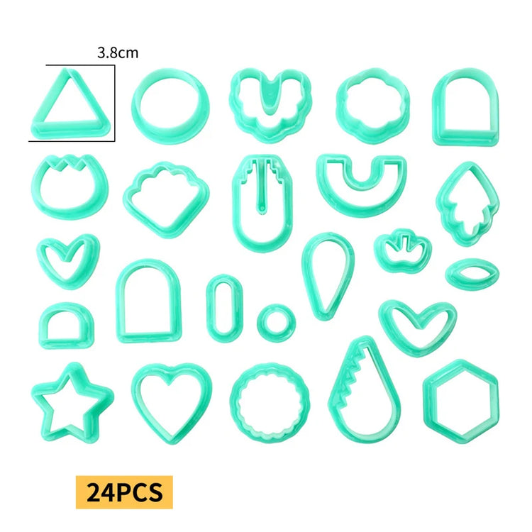 Children DIY Plasticine Mold Modeling Clay Accessories Playdough Tool Kit Plastic Set Knife Mold Kids Educational Toys Gifts