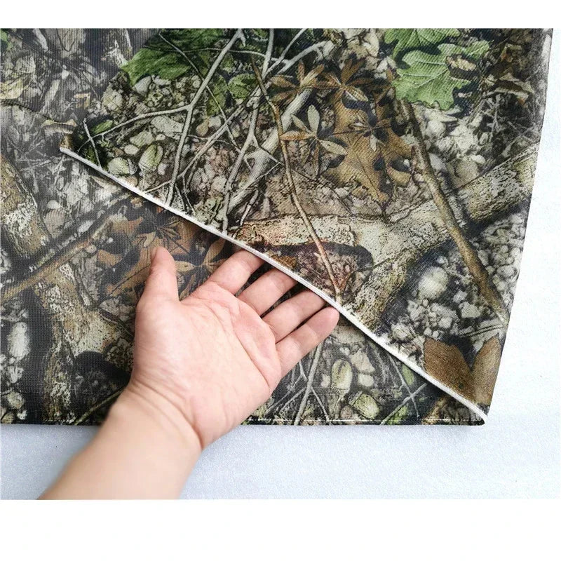 Width 150cm Tree Forest Camouflage Fabric Cloth Raw Material For Ghillie Suits Hunting Clothes Wrap Accessories