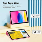 For iPad 12th A19 11th A16 Tablet Case 10.2 9th 8th 7th Pro 11 Air 11 4 5 10.9 inch 12.9 13 M2 M3 M4 Slim Stand Hard Back Cover