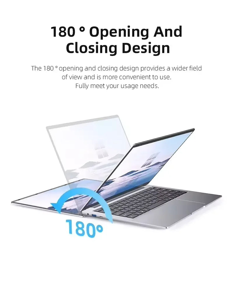 2025 Office Laptop Windows 11 Intel Atom X7 A3950 Notebook PC Gamer 12GB RAM 512GB 1TB SSD 1920*1080 Office Computer