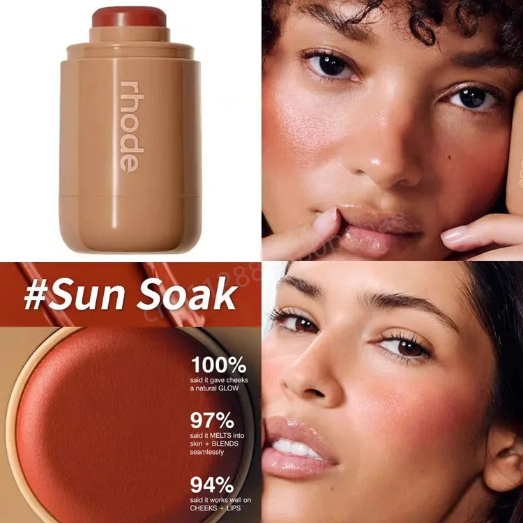 Skin Pocket Bronzer Stick Cream Contour Bronzing Balm Buildable Natural Warm Blush Shade Waterproof Long Lasting Face Makeup