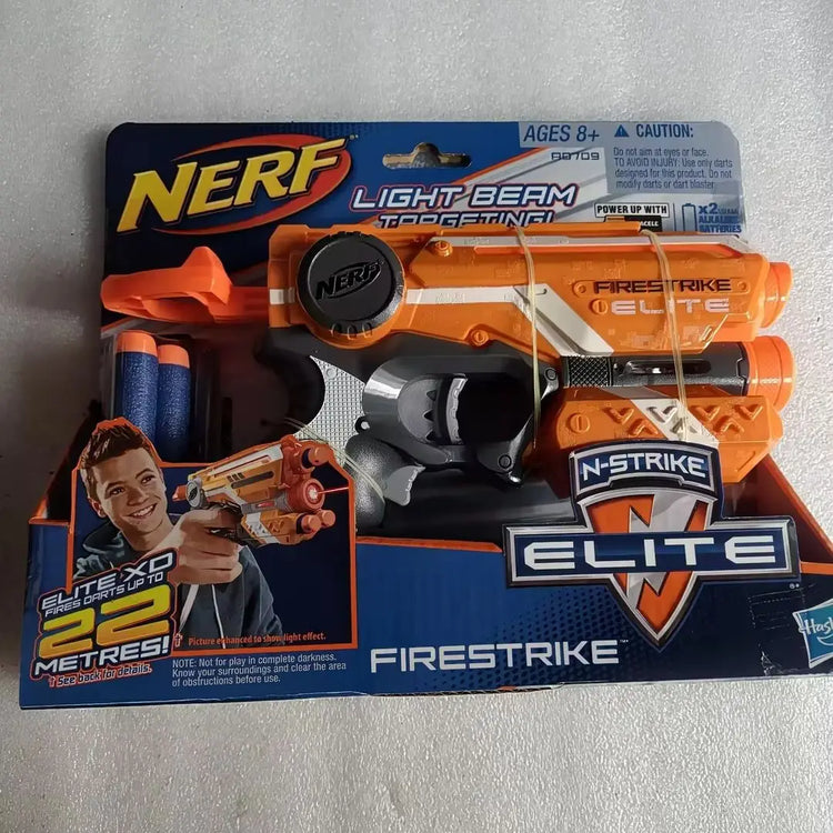 Hasbro Nerf Elite Firestrike Outdoor Game Role Play Nerf Gun light beam targeting Toy for Kids Birthday Christmas Gift A0709