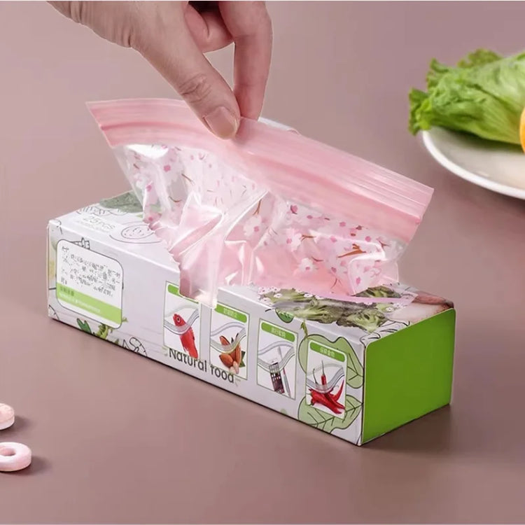 15/25/30 Pcs Reusable Storage Bags Refrigerators Sealed Cling Bag Freezer Bags,  Leakproof Plastic for Sandwich Snack Lunch Food
