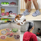Reusable Disposable Food Cover Plastic Wrap Durable Elastic Food Lids for Bowls Elastic Plate Covers For Kitchen Food Saver Bag