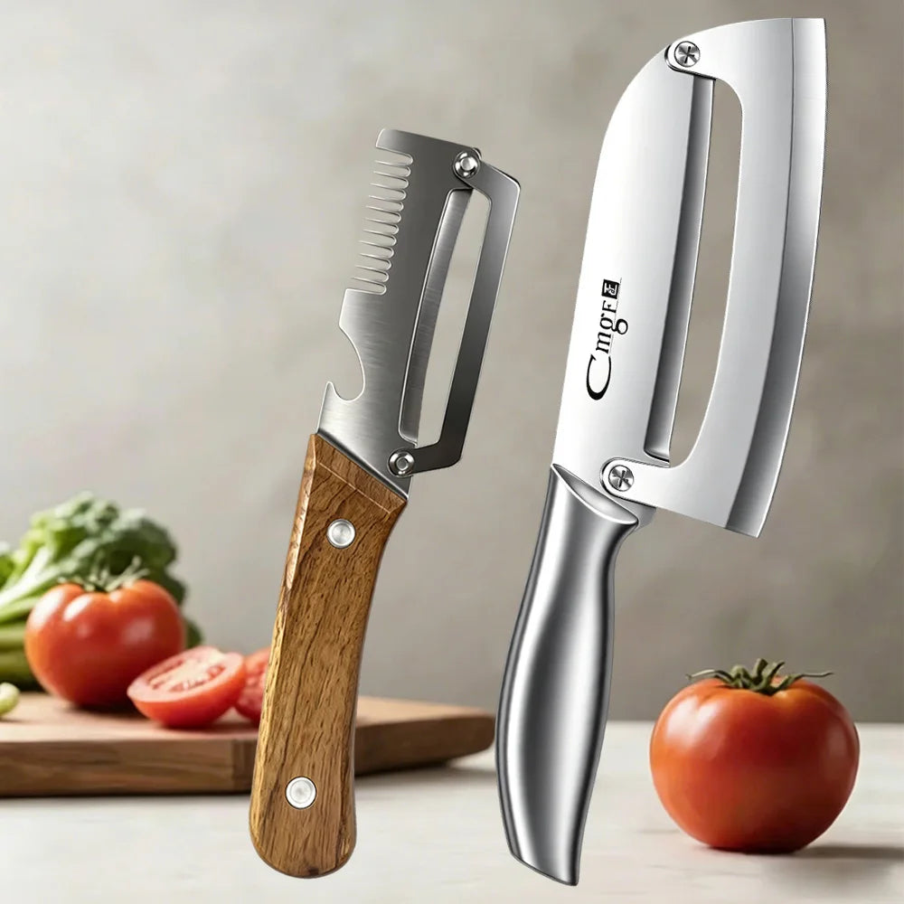 Kitchen Peeler Knife Fruits Vegetables Slicing Stainless Steel Cutting Knife for Peeling Bottle Opener Kitchen-Specific Tool