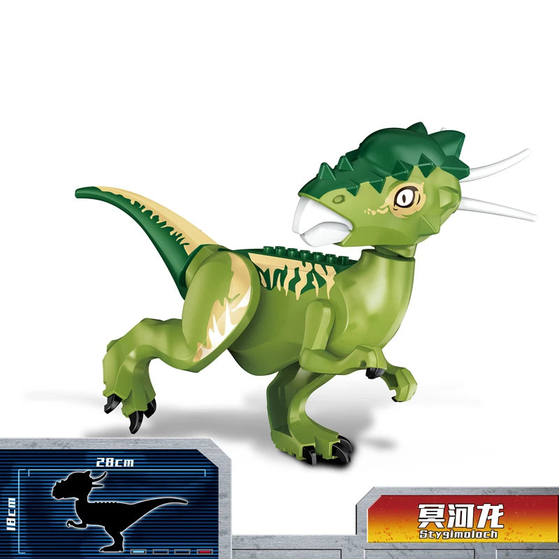 Brutal Raptor Building Jurassic Blocks World 2 MINI Dinosaur Figures Bricks Dino Toys For Children Dinosaurios Christmas