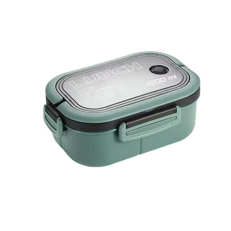 Double Layered Design With Fork And Spoon Fruit Bento Box For Easy Carrying, Microwave Safe, And Convenient Heating Lunch Box