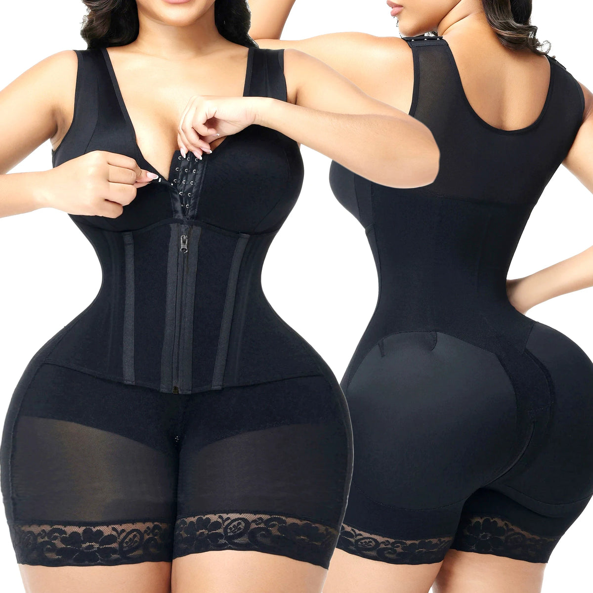 Fajas Colombian Girdle XXS Bodysuits Shapewear Control Panties High Compression Waist Trainer Corset Slimming Sheath Body Shaper