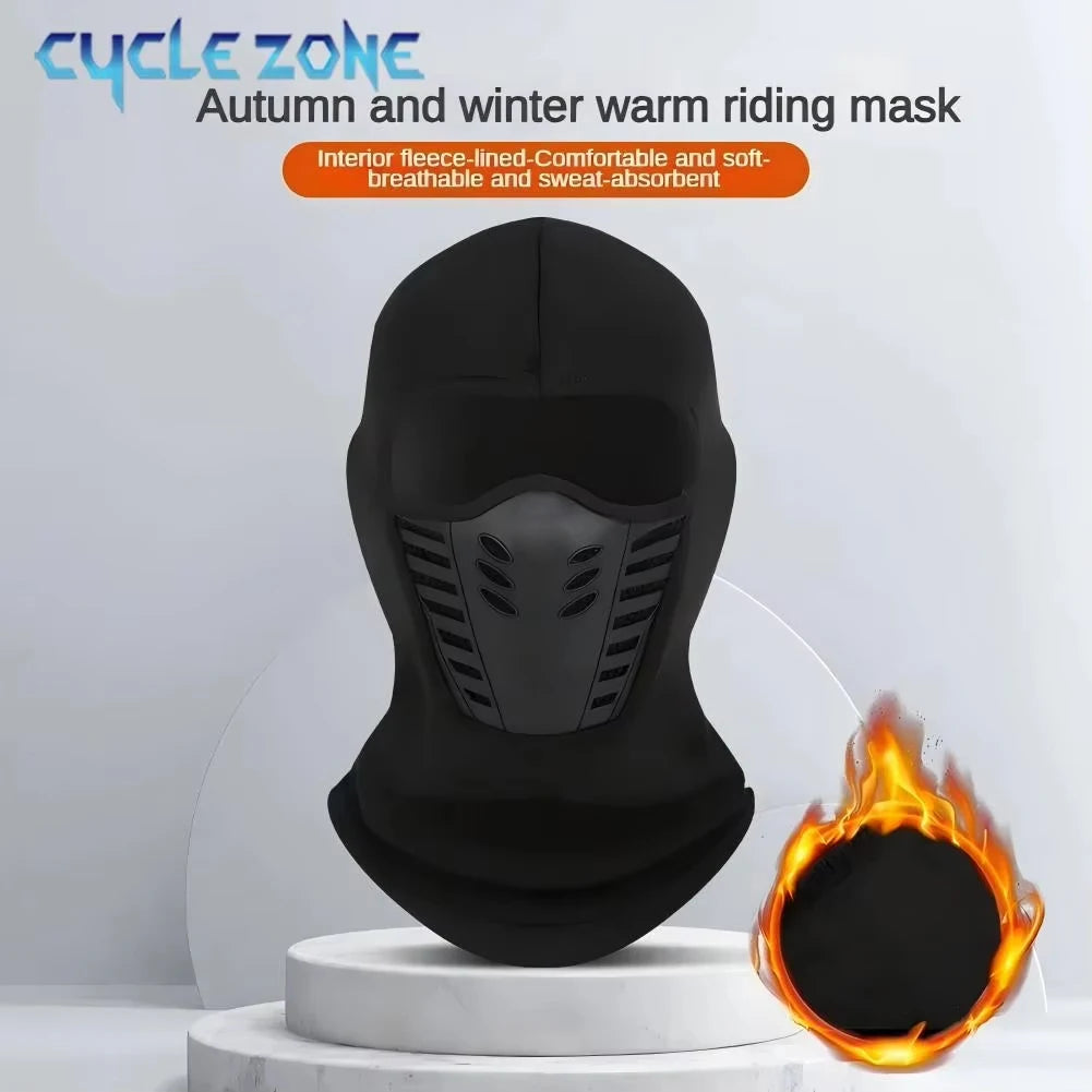 Winter Outdoor Cycling Full Face Mask Windproof Dustproof Keep Warm Face Cover Ski Head Cover Motorcycle Riding Balaclava Cap