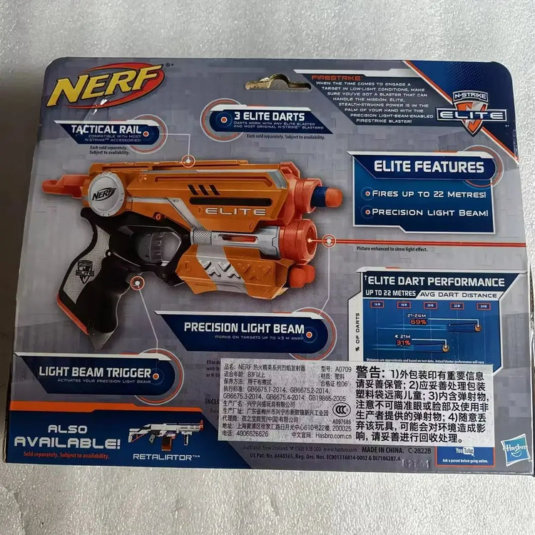 Hasbro Nerf Elite Firestrike Outdoor Game Role Play Nerf Gun light beam targeting Toy for Kids Birthday Christmas Gift A0709