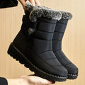 Women's Boots 2025 Trend Winter Shoes For Woman Winter Boots Ankle Low Heels Botas Mujer Waterproof Snow Boots With Fur Shoes