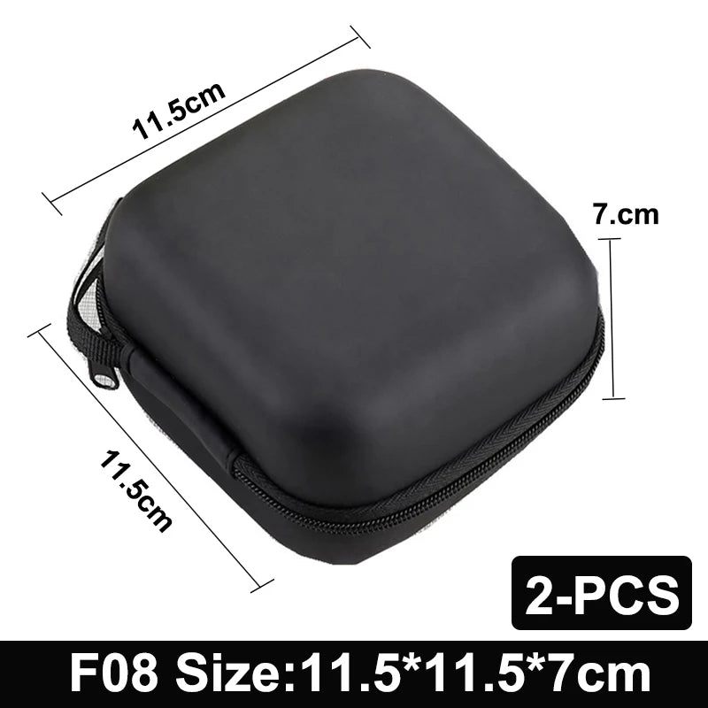 Earphone Data Storage Bag Oval Square Rectangle Cable Organizer Bags Mini Zipper Pouch Tech Gadgets Portable Charger U Disk Case