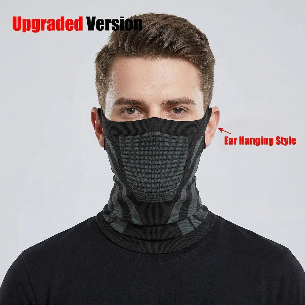 Winter Men Women Warm Skiing Mask Scarf Elastic Breathable Half Face Mask For Cycling Outdoor Sports Running Hiking Fishing