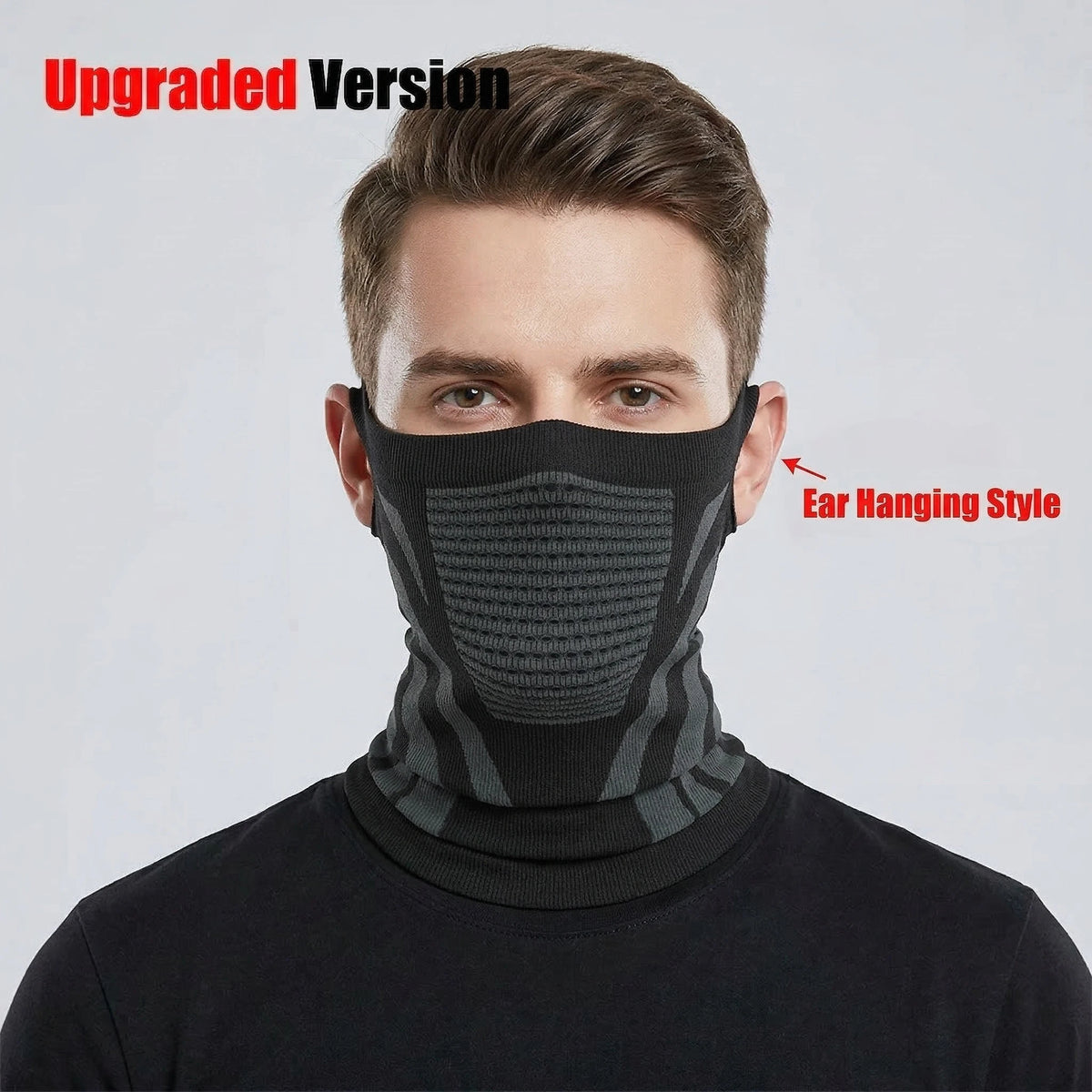 Winter Men Women Warm Skiing Mask Scarf Elastic Breathable Half Face Mask For Cycling Outdoor Sports Running Hiking Fishing