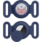 Airtag Dog Collar Holder, [1 Pack] Airtag Holder, Silicone Full Body Covered Protective Air Tag for Pet - Fits All Width