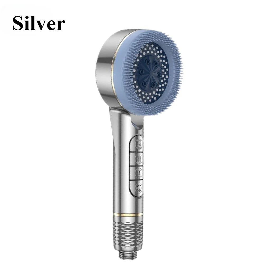 4 Mode High Pressure Pressurized  Water Shower Head Massage Showerhead with Filter Handheld Shower Mixer Bathroom Accessories