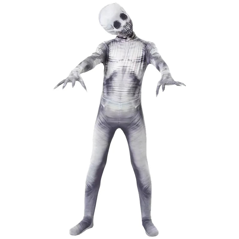Halloween Kids Zombie Jumpsuit CostumeVampire Cosplay Outfit for Children's Ghost Festival & Stage PerformanceSpooky Party Drees