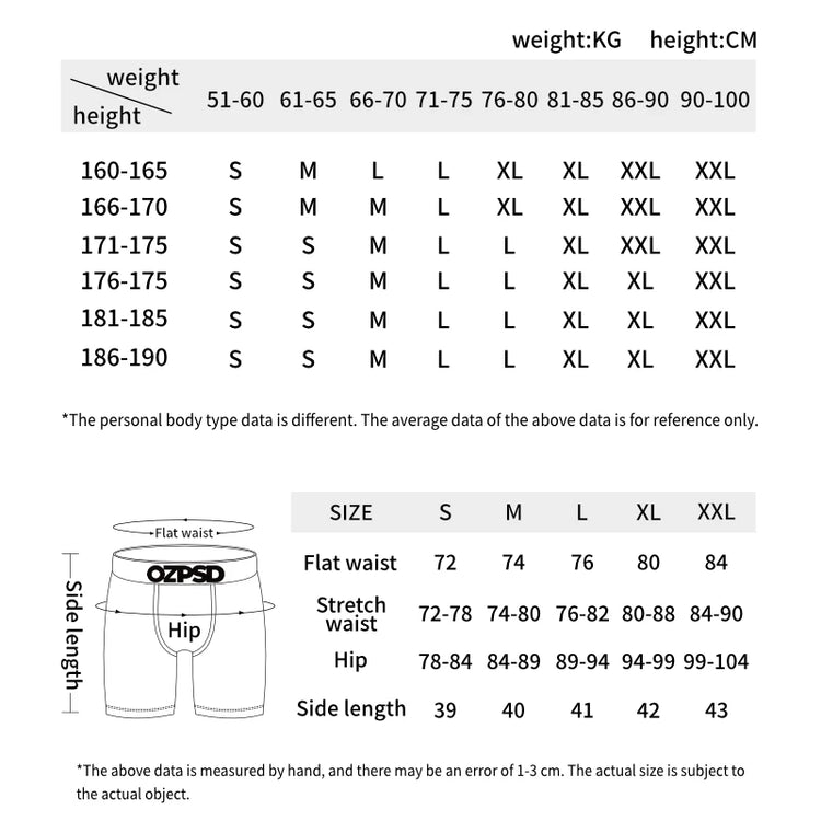 ETHIKA 6Pcs Men Underwear Boxers Breathable Man Swimming Underpants Plus Size Print Mens Panties Trunks Sexy Men's Boxershorts
