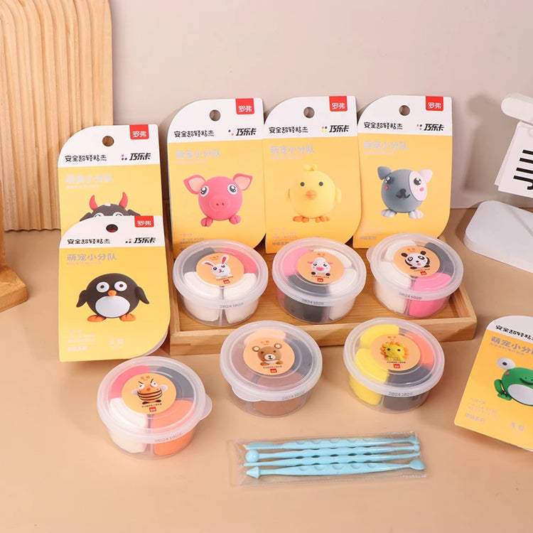 Air Dry Clay Kit For Kids, Creative Molding Clay Gift Kits With Tools, Super Light DIY Soft Clay Toys Gift Box Set Gifts