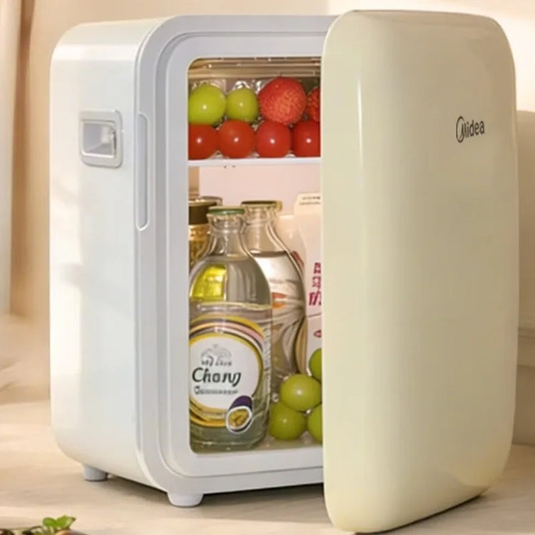 Midea Mini Refrigerator for Cars, Small Refrigeration and Heating, 10L Mini Refrigerator for Beauty Products