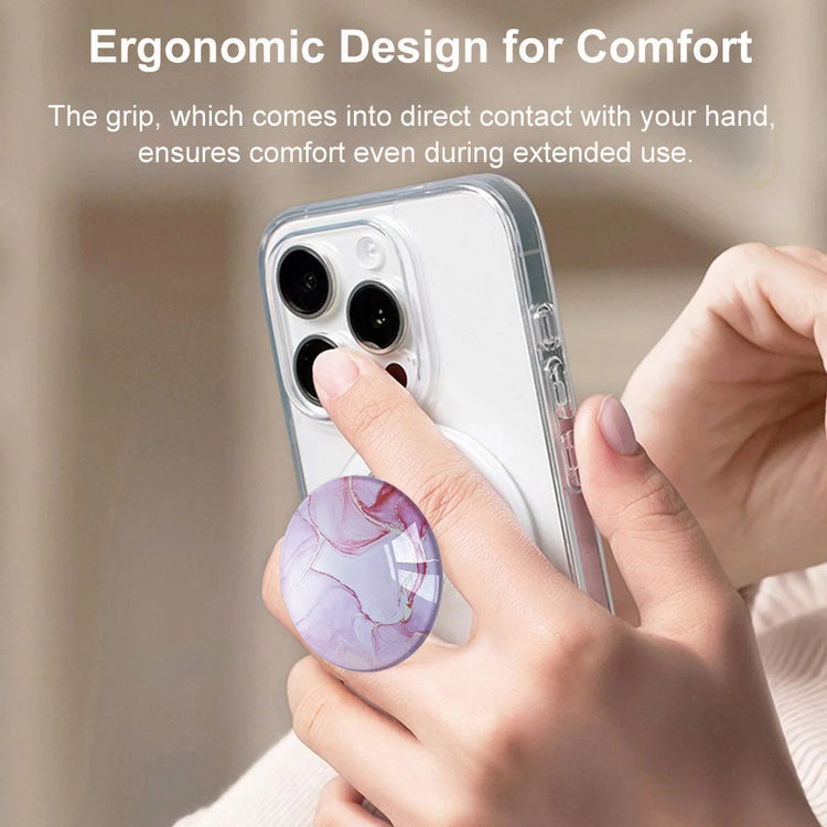 For Magsafe Cellphone Grip Socket, Stylish Foldable Magnetic Phone Holder Stand, For iPhone 17 16 15 14 13 12, For Samsung Serie