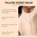 Tallow Honey Balm Moisturizing Cream for Face Body Grass Fed Beef Tallow Balm Natural Deep Moisturizer Soft Soothing Skin