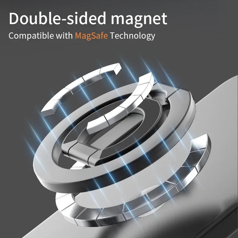 For MagSafe Double Sided Magnetic Phone Ring Holder Portable Folding Cellphones Stand Phone Accessories Support Bracket Grip