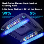 Liectroux G9 Robot Window Cleaner,10000Pa,Dual Vibrating Bionic Arms,8-Way Water Pump Spray,Nano Cleaning Squeegee,Smart Memory