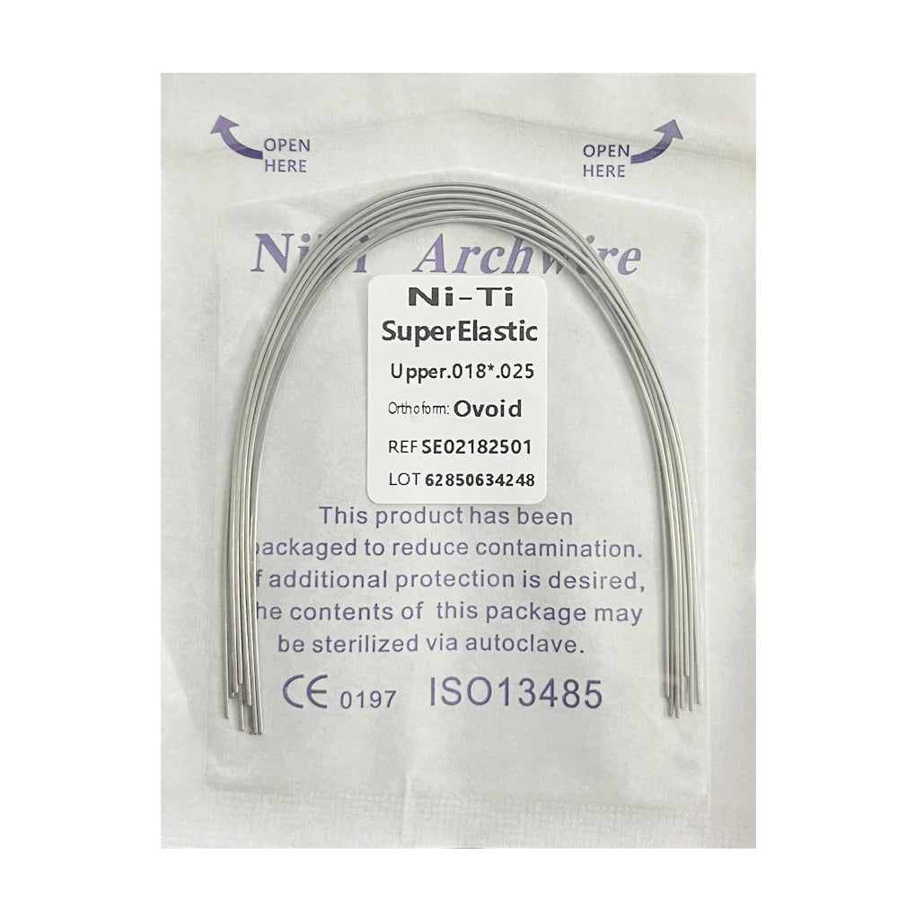 10pcs/Pack AG Dental Orthodontic Arch Wires NITI  Round / Rectangular Oval Form Ortho Arch Wire Dentist Tool