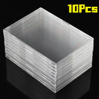 Clear Acrylic Card Holder Snap Type Gaming Sports Trading Card Display Case Kpop Idol Photo Protective Sleeves Not Magnetic