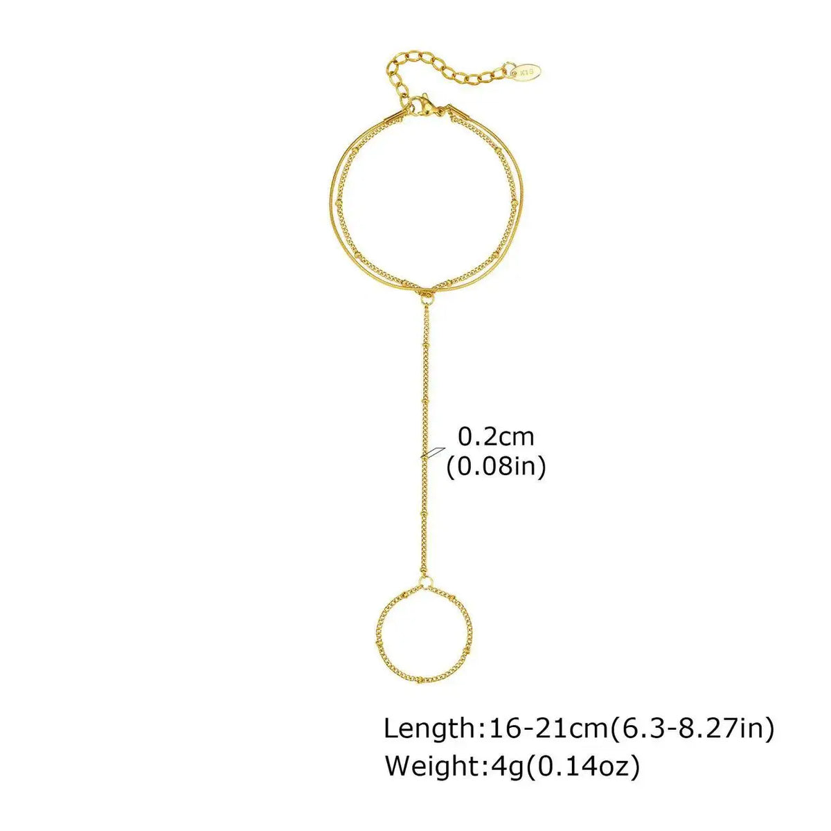 Stainless Steel Heart or Round Pendant Chain Bracelet jewelry