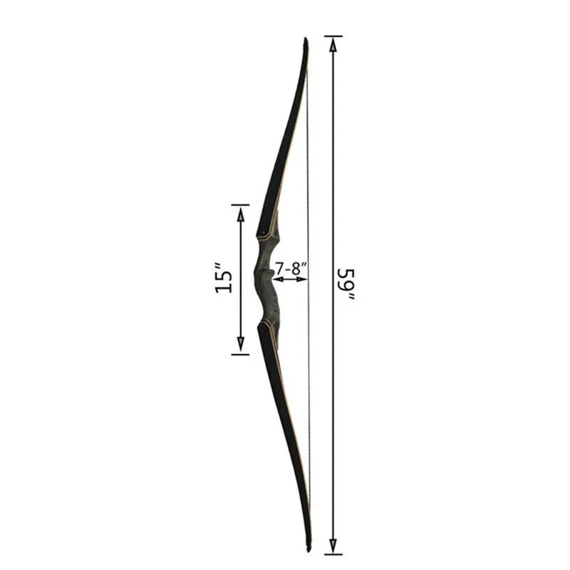 20-60lbs 60inch Archery Blue Recurve Bow Longbow Takedown Bow Limb Right Left Hand Longbow for Hunting Shooting