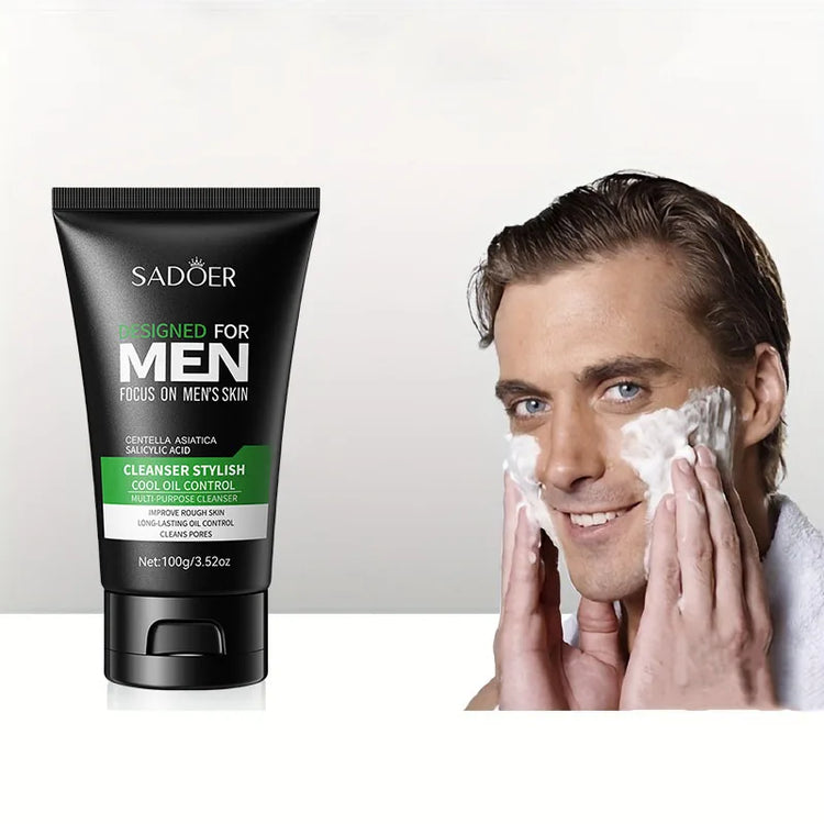 Men's Multi-Action Oil-Control Cleansing Face Wash, 100g