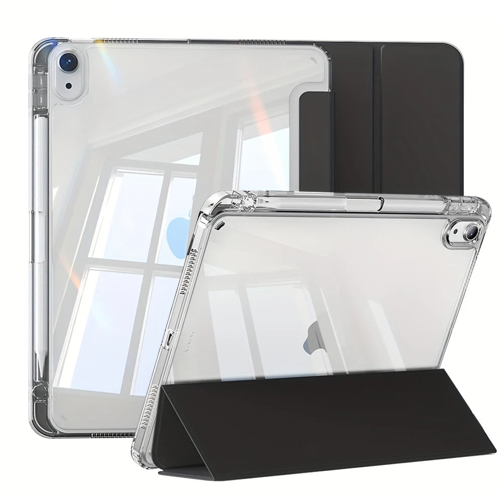 Case For iPad 2025 A16 Air Pro 5 6 7 8 9 10th 11th Generation Clear Acrylic Case 8.3 9.7 10.2 10.5 10.9 11 12.9 13 inch Cover