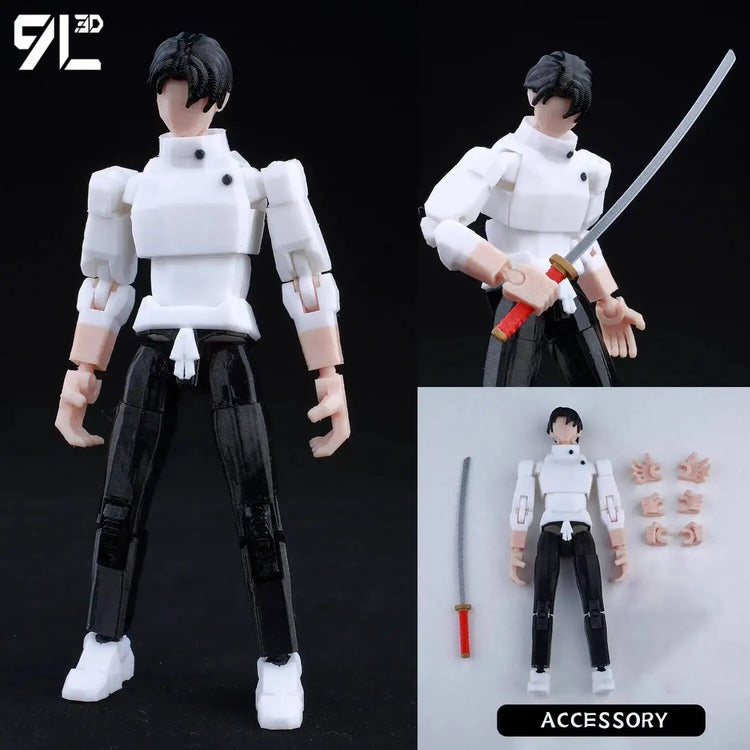9L3D Printed Anime Jujutsu Kaisen Sukuna Yuji Yuta Satoru Gojo Lucky Dummy 13 Movable Shapeshift Action Figures Mannequin Toys