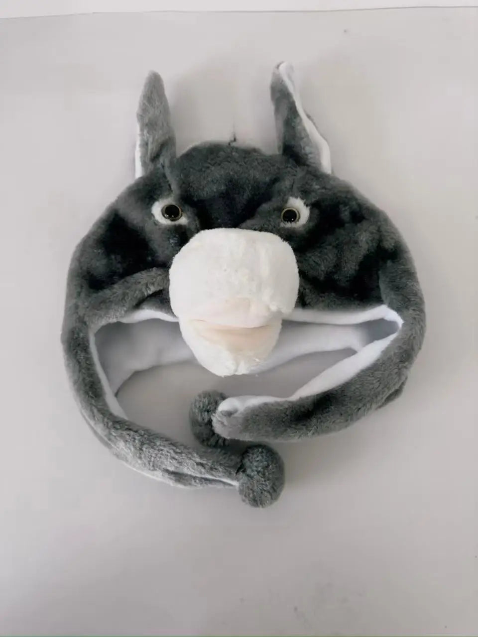 Fashionable Children's Winter Hat Plush Tiger Head Design Scarf Neck Protection Halloween Performance Cap Kids Warm Cozy Hat