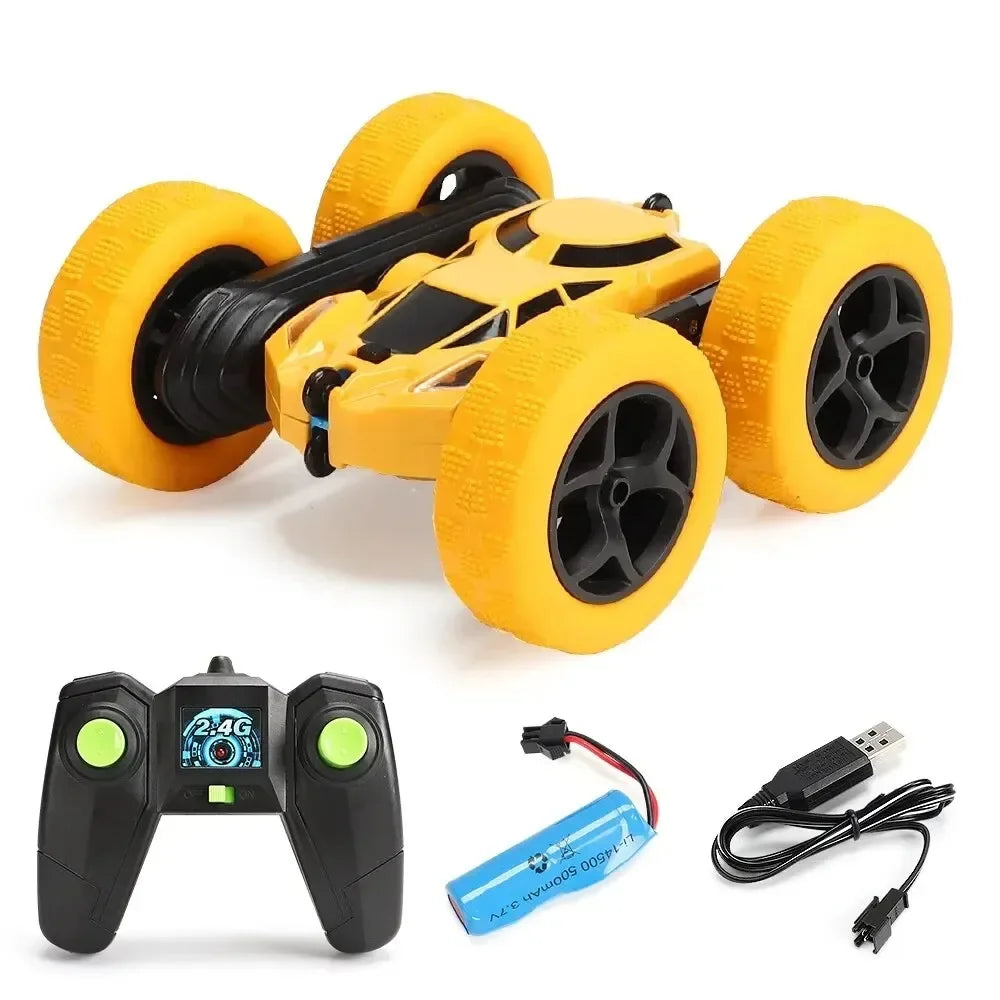 Rc Stunt Car Kids Double Sided Flip Remote Control Cars 2.4G High Speed 360° Rotation Drift Auto Toys Gifts for Boy Girl
