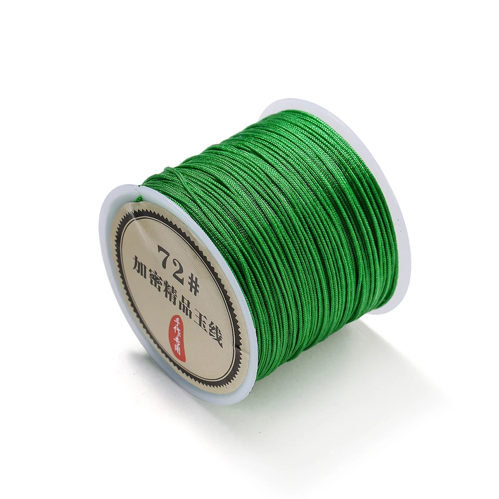 10/50M 0.8mm Nylon Thread Cord Macrame Rope Bracelet Braided String For DIY Tassels Beading String Jewelry Making Accessories