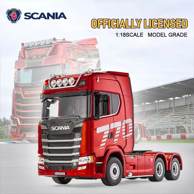 Remote Control Truck HUINA 1501 4WD RC Semi Trailer Car Heavy Duty Tractor with Light Sound 4X4 Off Road Tank Vehicle Model Toy