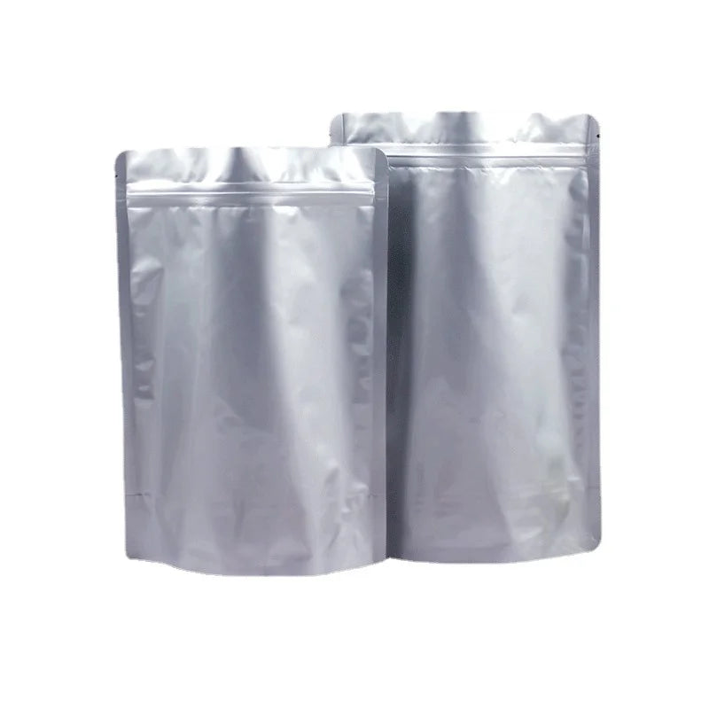 Heat Seal Aluminium Foil Bag Zipper Stand-up PackagingBag Foldable Snack Coffee Sunscreen Gift StorageBag Cooked Food Fresh Bag