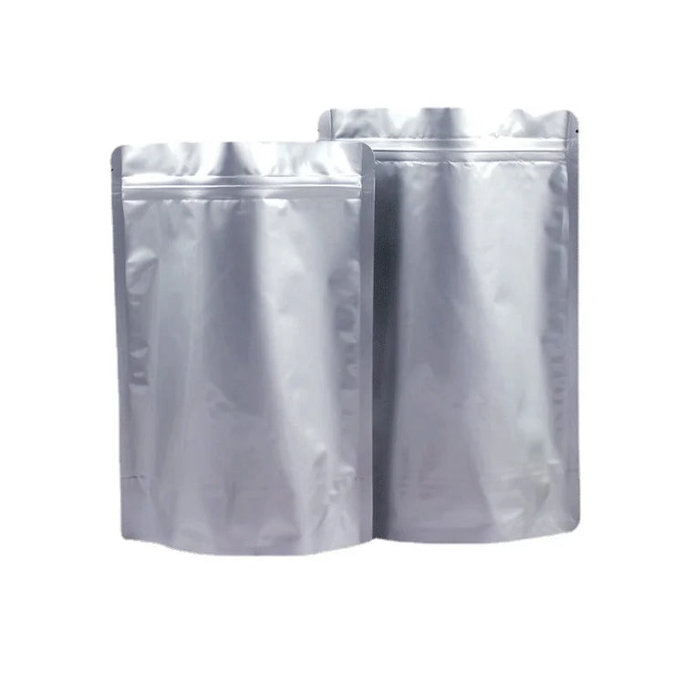 Heat Seal Aluminium Foil Bag Zipper Stand-up PackagingBag Foldable Snack Coffee Sunscreen Gift StorageBag Cooked Food Fresh Bag