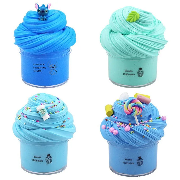 Butter Slimes Soft Slime Toys Slime Set with 4-Pack Safe Color Toys Super Soft and Non-Stick DIY Surprise Slimes