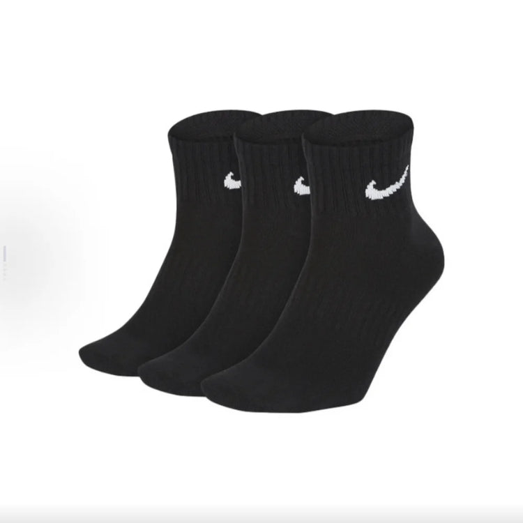 Nike Casual Cushioned Mid-Cut Basketball Socks Unisex Combo Pack White SX7667-100
