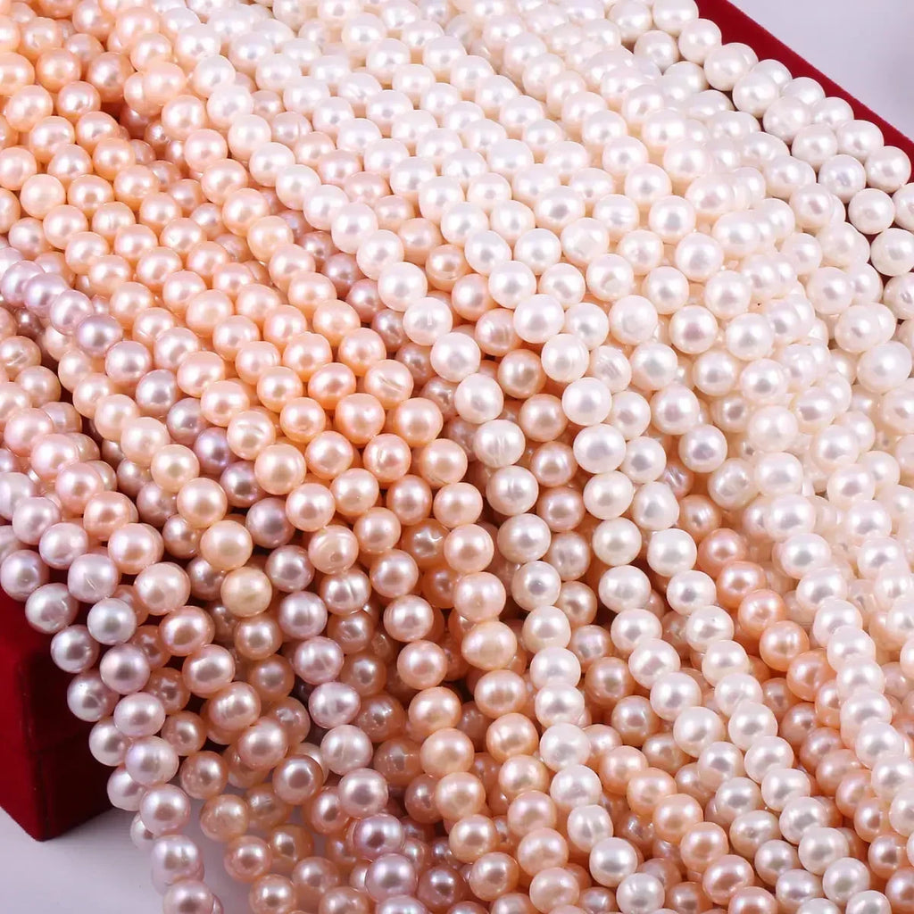 Natural Freshwater Non Nuclear Pearl Isolation Near Round Bead For Jewelry Making DIY Bracelet Necklace Sexy Shopping Accessorie