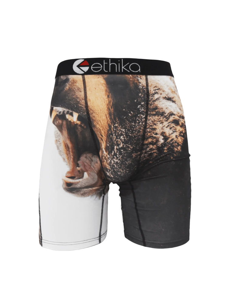 ETHIKA 1Pcs Men Underwear Boxers Breathable Mesh Crotch Man Underpants Plus Size L-3XL Mens Panties Printed Men's Boxers Briefs