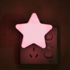 LED Stars Night Lights EU/US Plug Night Lamp Light Home Decoration Bedroom Bedside Baby Room Living Room Corridor Lighting