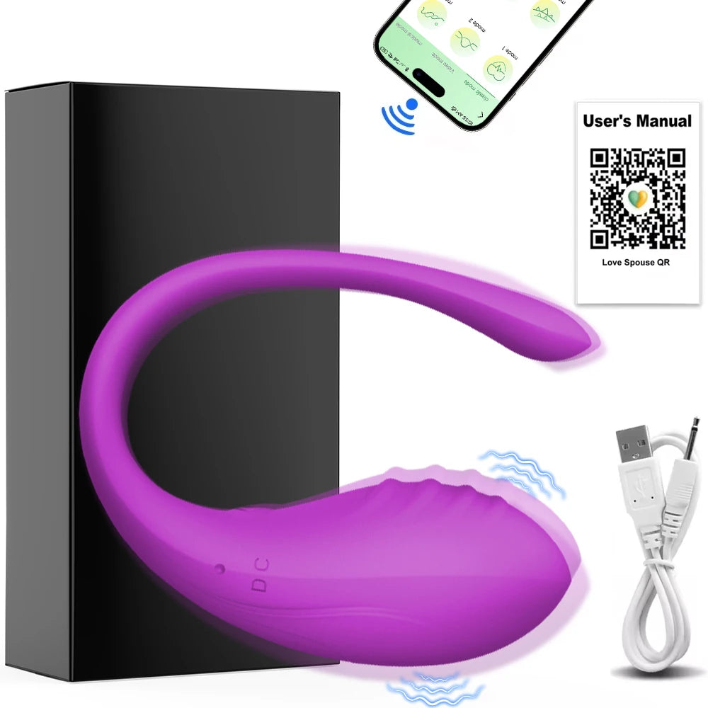 Wireless Bluetooth G Spot Vibrator for Women Dildo APP Remote Control Wear Vibrating Egg Clit Female Panties Sex Toys for Adults