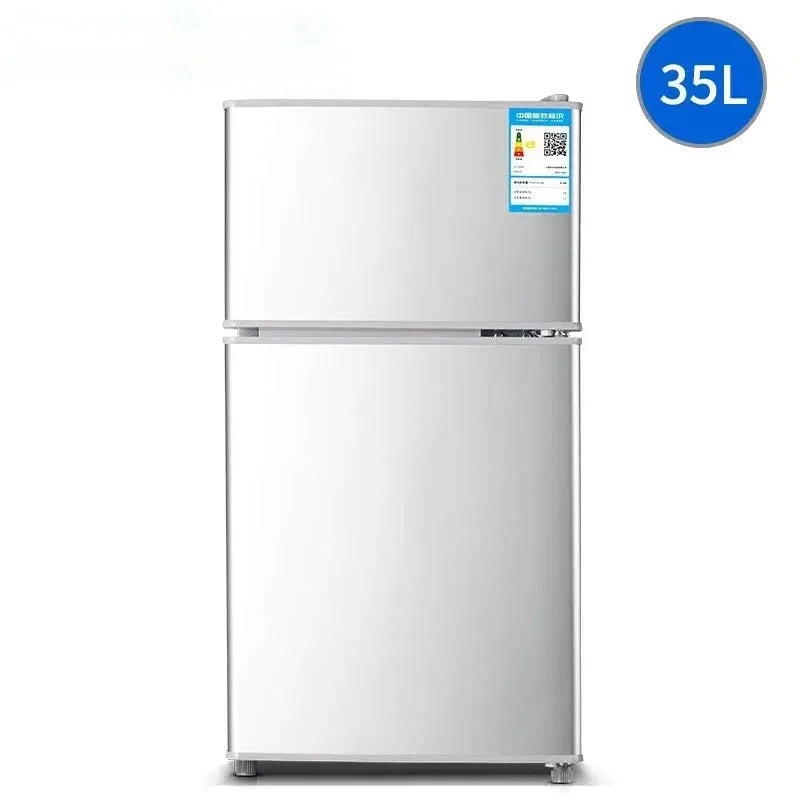 Household Frost free refrigerator Dormitory Rental room mini Fridge Freezer Double Door Two-chamber Refrigerator Home Appliance