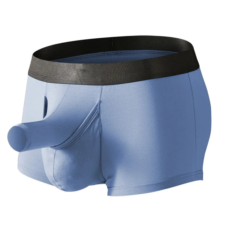 Briefs for men elephant trunk open separation Men's briefs boxers comfortable sexy bamboo fiber material